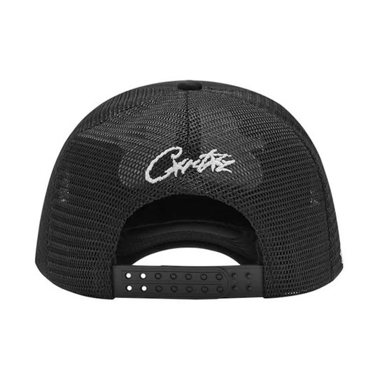 Corteiz 5 Starz Alcatruz Trucker Hat ( Black )